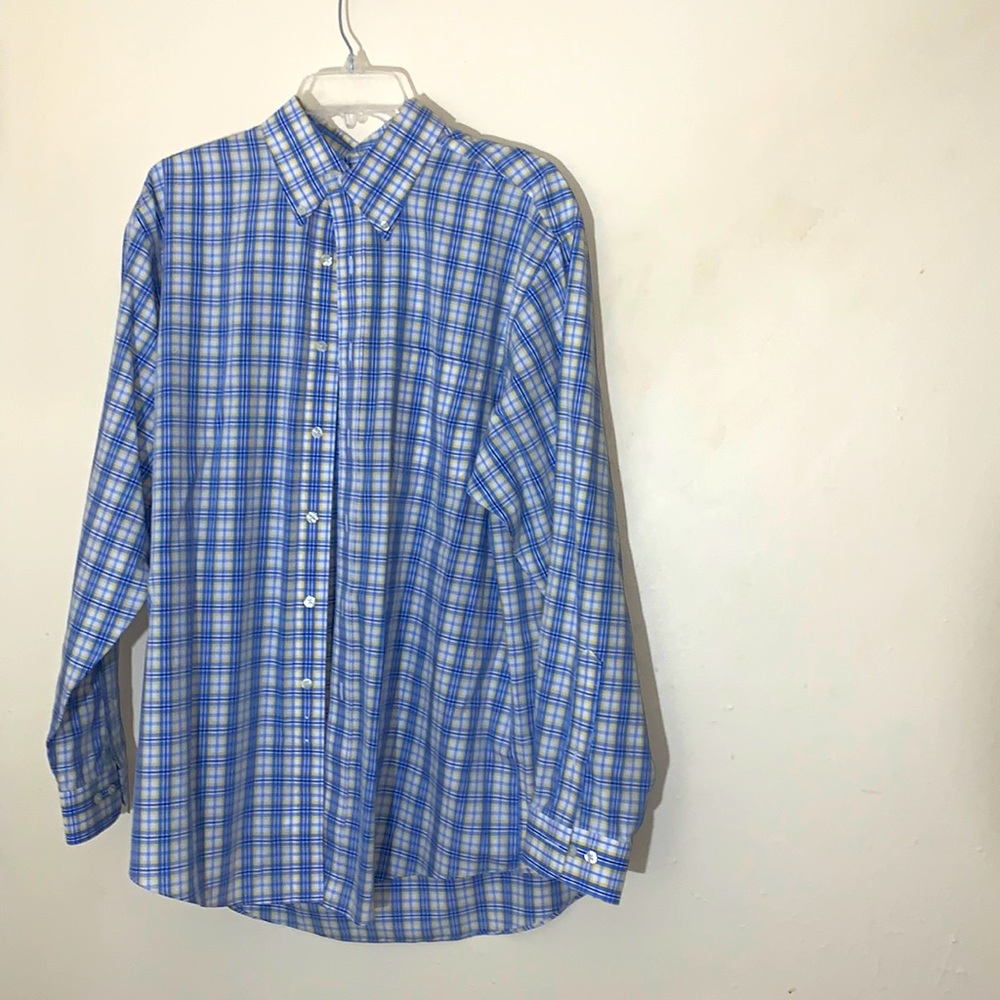 BROOKS BROTHERS 1818 Mens Size Large  Regent Button Down Plaid Shirt